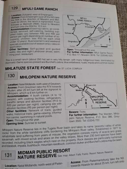 Guide to Southern African Game & Nature Reserves