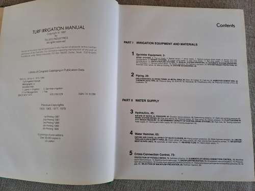Turf Irrigation Manual