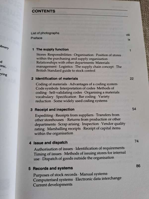 Storage and Supply of Materials 6th Edition - David Jessop & Alex Morrison