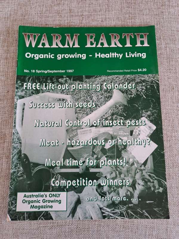 Warm Earth: Organic Growing - Healthy Living 1997 (2 magazines)