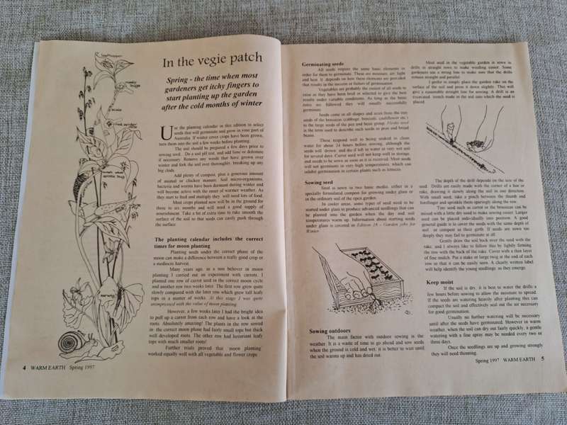 Warm Earth: Organic Growing - Healthy Living 1997 (2 magazines)