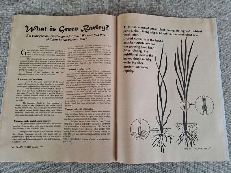 Warm Earth: Organic Growing - Healthy Living 1997 (2 magazines)
