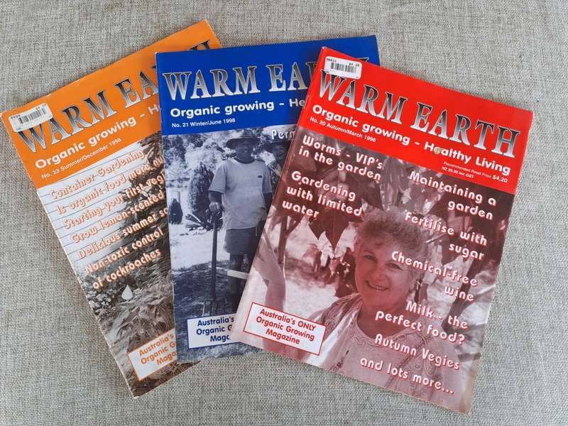 Warm Earth: Organic Growing - Healthy Living 1998 (3 magazines)