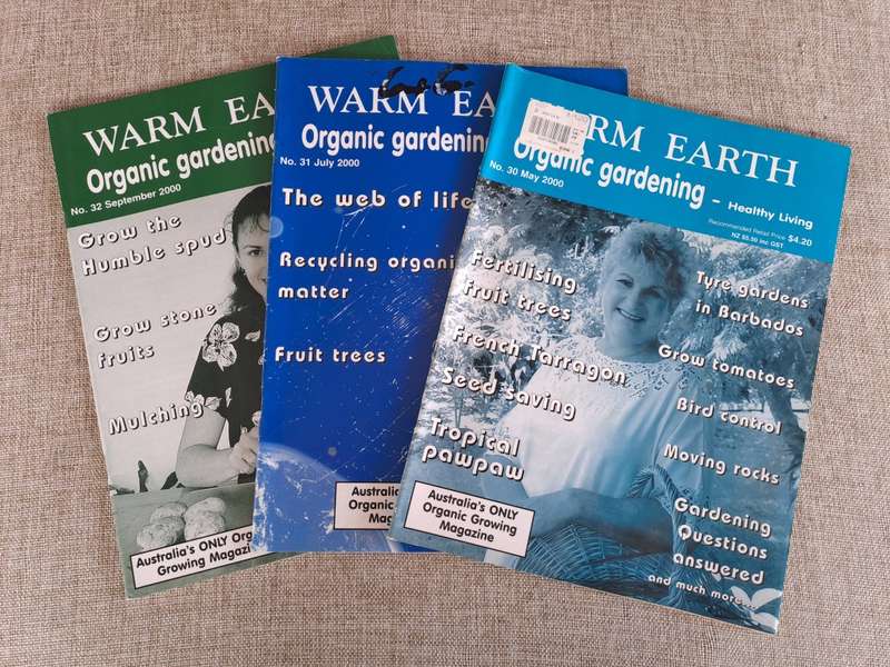 Warm Earth: Organic Growing - Healthy Living 2000 (3 magazines)