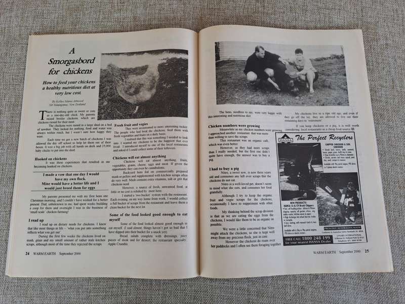 Warm Earth: Organic Growing - Healthy Living 2000 (3 magazines)