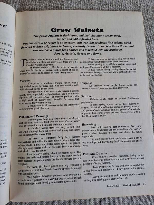 Warm Earth: Organic Growing - Healthy Living 2001 (5 magazines)