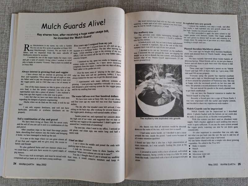 Warm Earth: Organic Growing - Healthy Living 2002 (3 magazines)
