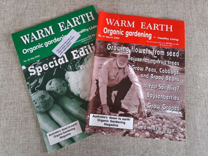 Warm Earth: Organic Growing - Healthy Living 2003 (2 magazines)