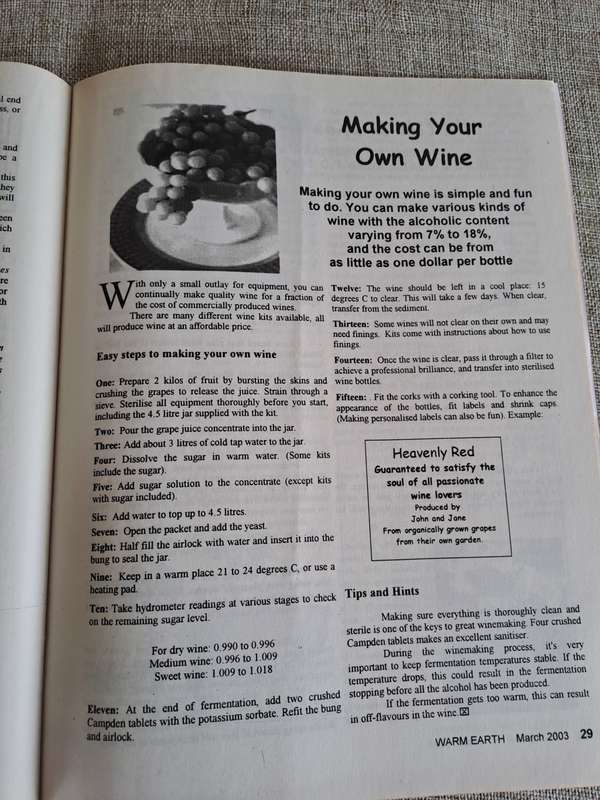 Warm Earth: Organic Growing - Healthy Living 2003 (2 magazines)