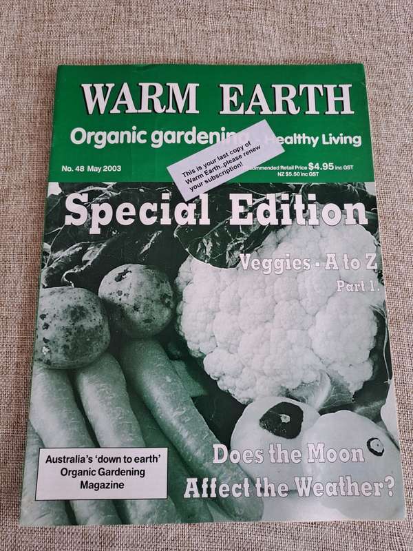 Warm Earth: Organic Growing - Healthy Living 2003 (2 magazines)