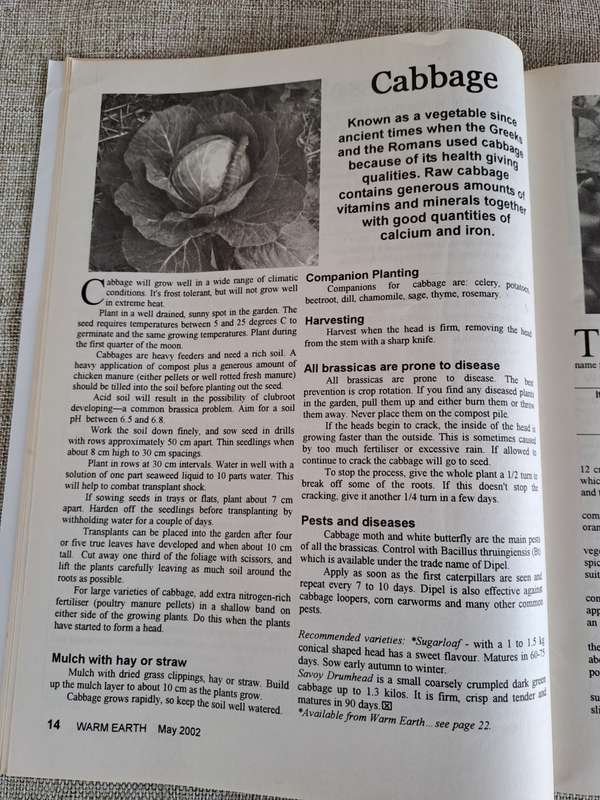 Warm Earth: Organic Growing - Healthy Living 2003 (2 magazines)