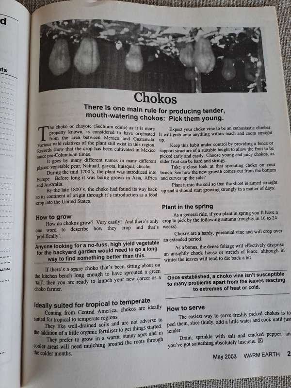 Warm Earth: Organic Growing - Healthy Living 2003 (2 magazines)