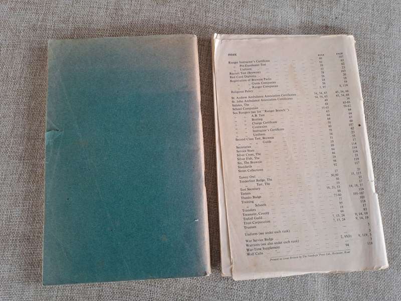 The Girl Guides, Policy Organisation Rules 1939 & 1943