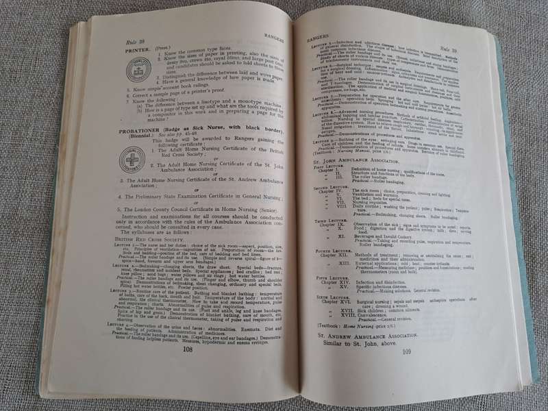 The Girl Guides, Policy Organisation Rules 1939 & 1943
