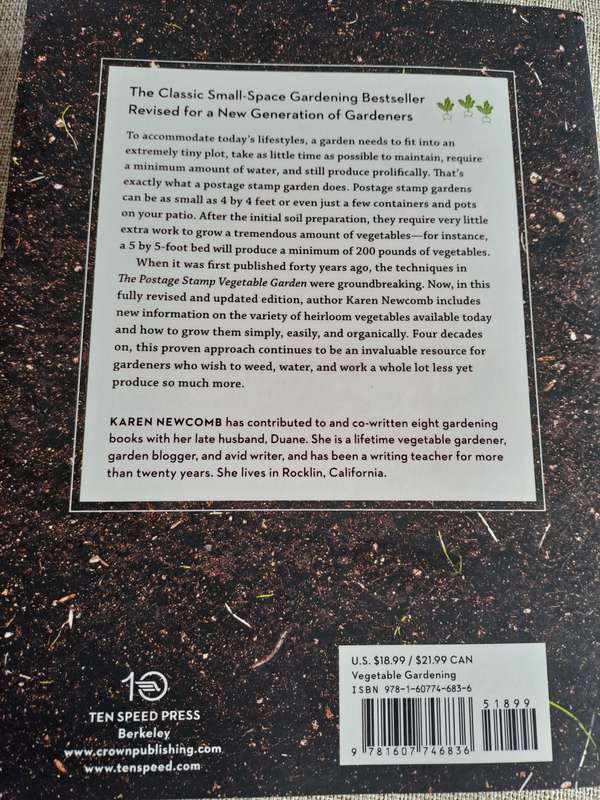 The Postage Stamp vegetable Garden - Karen Newcomb