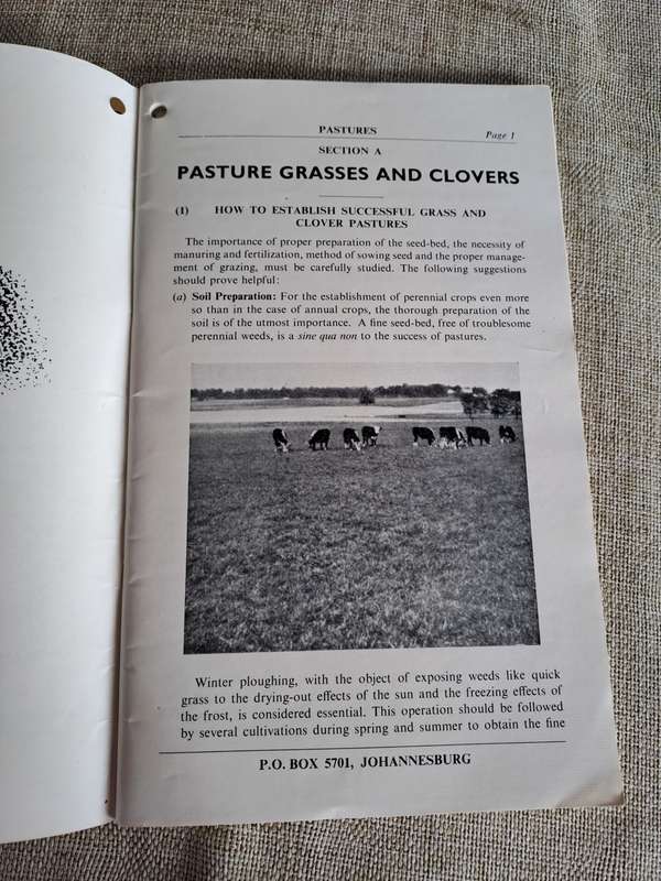 Ford`s Manual 1953 Grasses, Clovers, Legumes, Forage Crops, Bacterias - A.E. Hopson