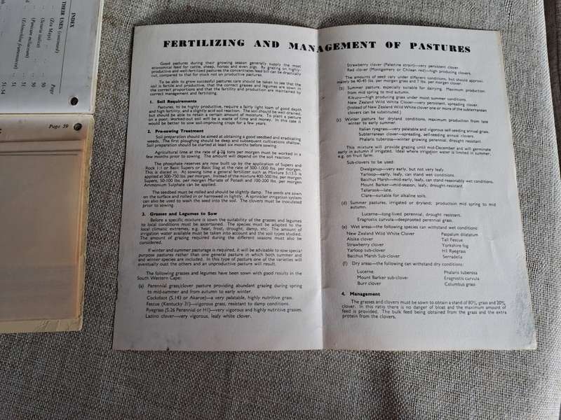 Ford`s Manual 1953 Grasses, Clovers, Legumes, Forage Crops, Bacterias - A.E. Hopson