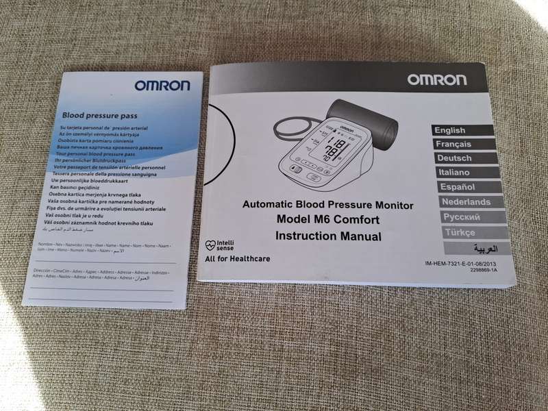 Omron Automatic Blood Pressure Monitor M6 Comfort