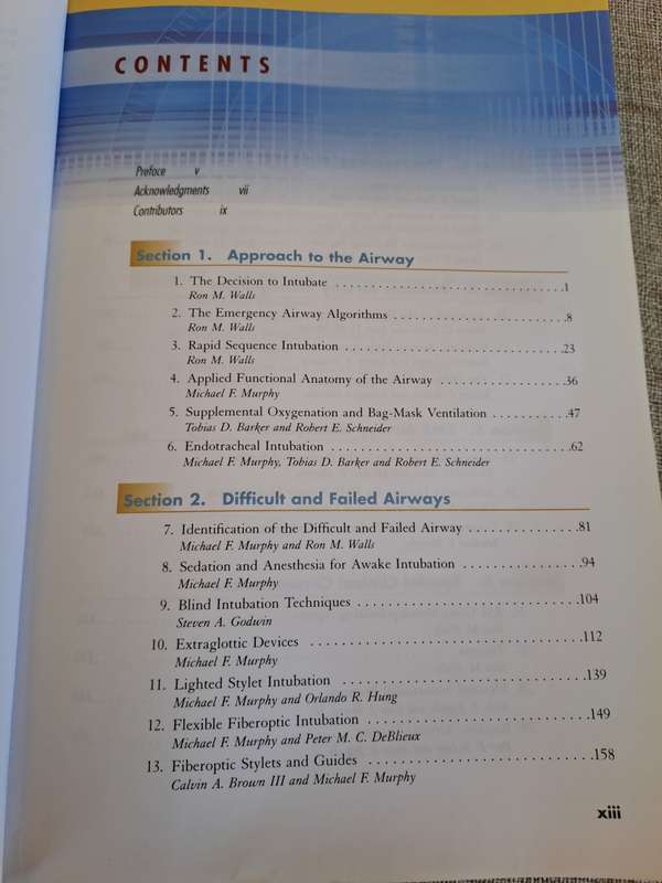Manual of Emergency Airway Management 3rd Edition - Ron Walls & Michael Murphy