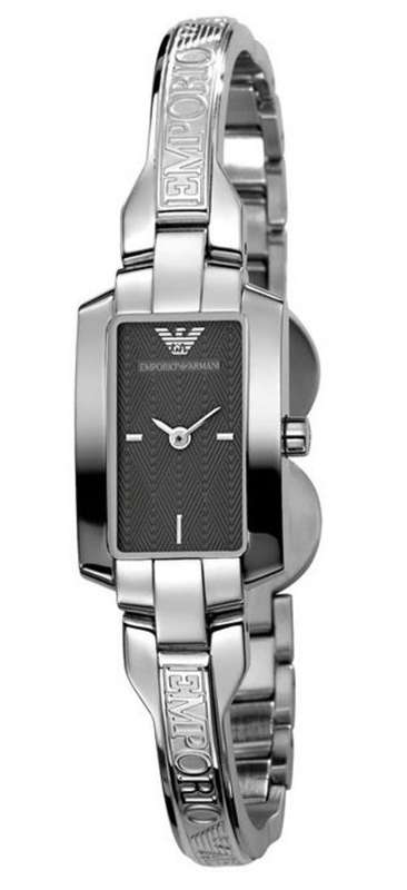 CLEARANCE SALE! EMPORIO ARMANI LADIES GREY AND SILVER DESIGNER BRACELET WATCH