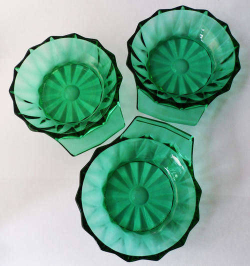 ARCOROC FRANCE COLLECTABLE VINTAGE TEAL BLUE SNACK BOWLS circa 1970s
