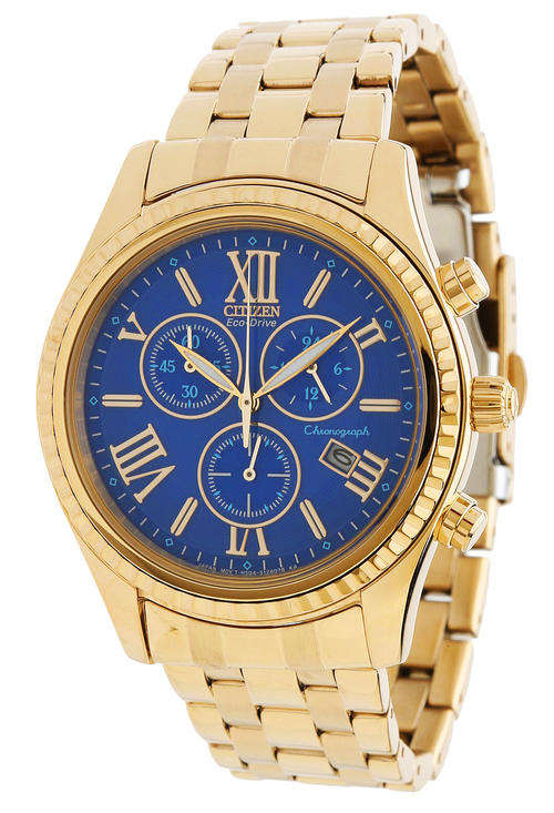Stylish, Modern, Trendy! CITIZEN ECO-DRIVE ROSE-GOLD BLUE DIAL WOMENS WATCH *IMPORTED*