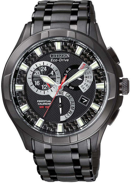 Best Price! CITIZEN ECO-DRIVE CALIBRE 8700 BLACK ION PLATED SS WATCH *Imported*