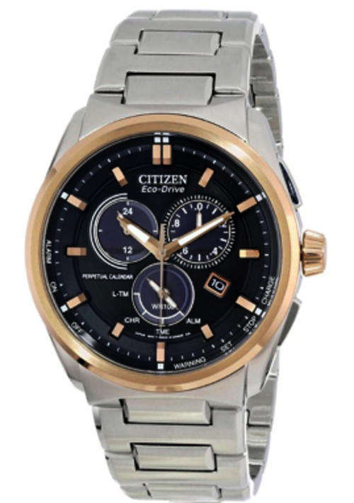 New, Boxed! CITIZEN ECO-DRIVE PERPETUAL CALENDAR Rose Gold and Silver Tone CHRONOGRAPH *In Stock*