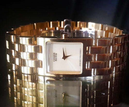 *Modern, Classy, Elegant* CITIZEN ECO-DRIVE 'JOLIE' GOLD-TONE BRACELET STAINLESS STEEL WATCH