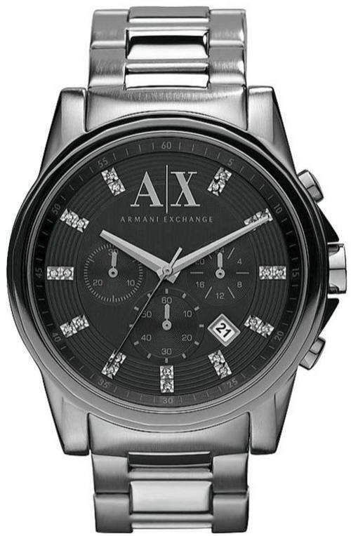 ARMANI EXCHANGE OUTER BANKS Bold Quartz Silver Men's Watch *Imported*