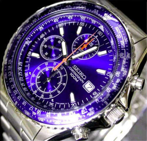 WINTER SPECIAL! SEIKO FLIGHTMASTER SLIDE RULE PILOT CHRONOGRAPH - SND255P1