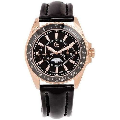 BRAND NEW DESIGN! GUESS COLLECTION ROSE GOLD AND BLACK MOON PHASE LADIES WATCH