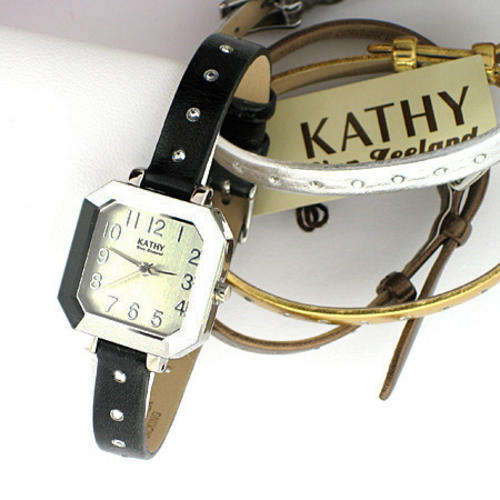 Brand new! KATHY VAN ZEELAND MULTI BAND FUNKY FASHION LADIES WATCH