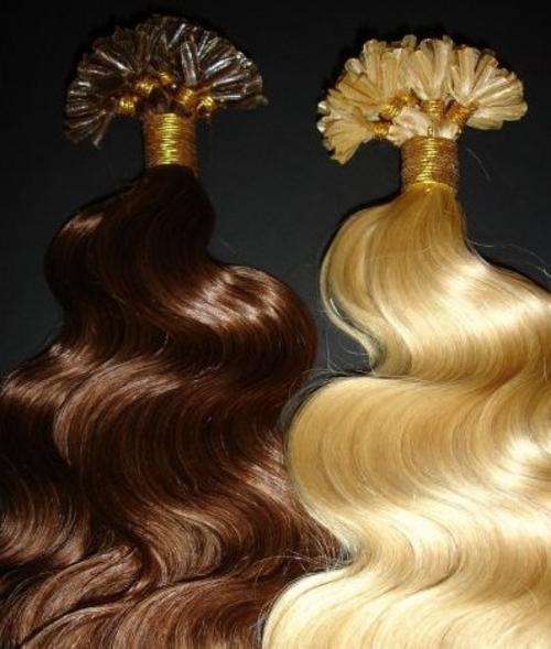 30cm wavy U tip hair extension strands - 100% indian remy hair  thick strand (125 strands)