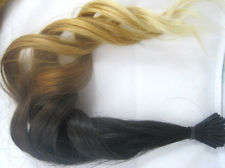 ombre hair extensions - i tip strands, virgin indian remy 50pc 20"
