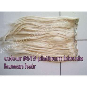 clip in hair extensions 40cm/16" 100% Human Hair clip in extensions one piece type silky straight