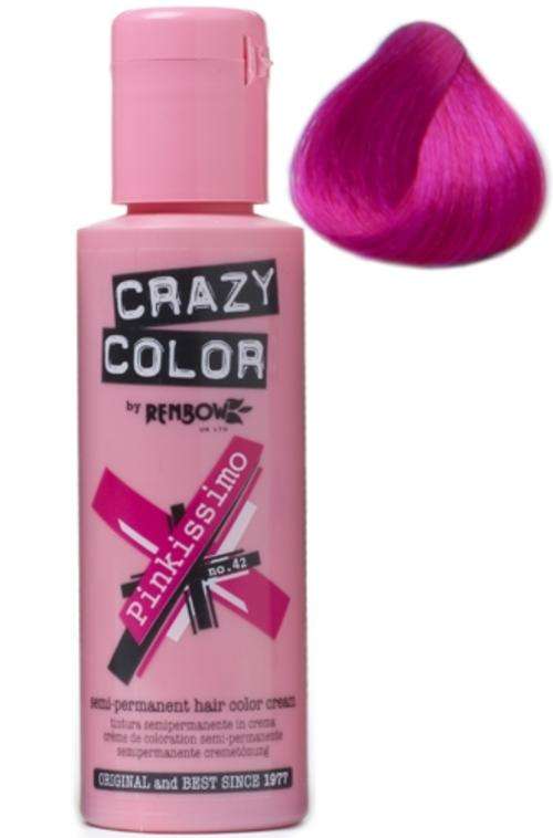 crazy colour semi permant hair dye 100ml bottle- all colours in stock