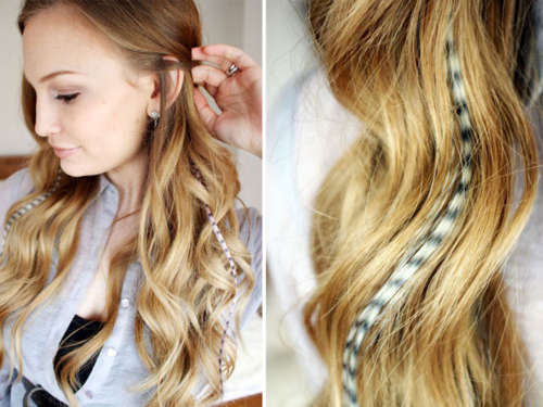 feather hair micro ring strands in all colours R4 each