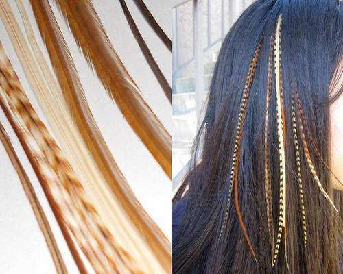 feather hair extensions100% real grizzly bird feather hair - 6 strands/pack-same day shipping