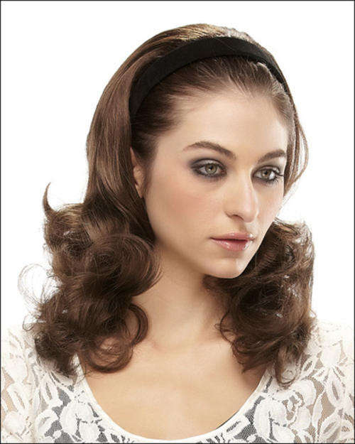 Half head hair extensions 3/4 wig 16"