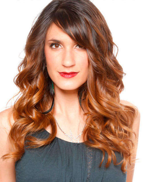Hair extensions ombre 100% Brazilian remy clip in 16" 8pc set-same day shipping
