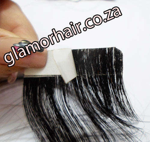 Hair extensions - tape in hair-natural black  20inch long 10pc/pack