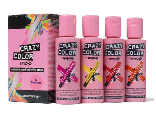 crazy colour  hair dye 100ml bottle- all colours in stock