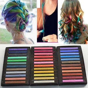 36 colour hair chalk pack