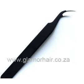 Single strand eyelash curved tip tweezers