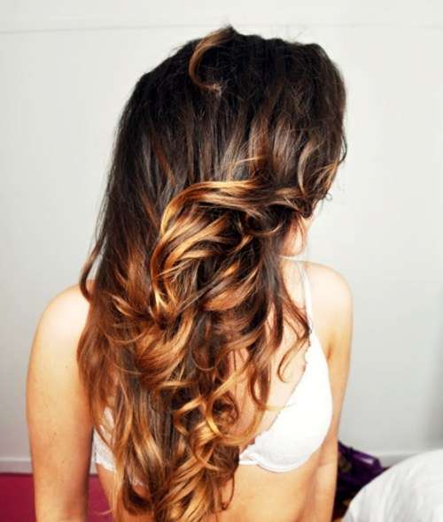 Ombre clip in hair extensions 7pc 16inches