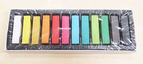 12 pc hair chalk set