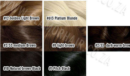 SYNTHETIC HAIR FRINGE COLOUR CHART GLAMORHAIR