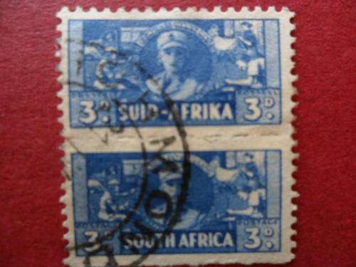 UNION OF S.A. - 1942/4 - 3d PAIR - USED