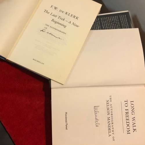 SIGNED Long Walk To Freedom & FW De Klerk Outobiografie